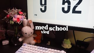 med school vlog ☀️ | starting the study grind again, unboxing hauls, medicine dnd