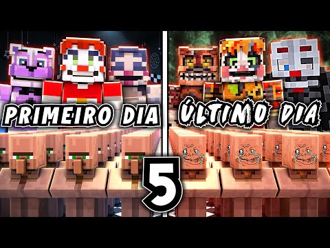 EU FIZ ALDEÕES SIMULAREM FIVE NIGHTS AT FREDDY'S NO MINECRAFT - PARTE 5 (SISTER LOCATION)