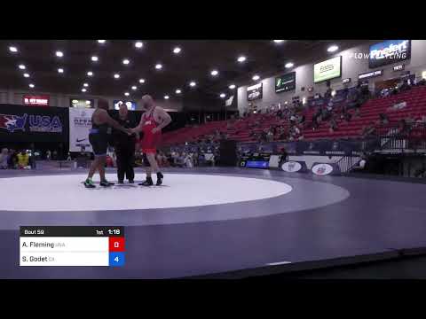 130 Lbs Rr Rnd 1 - Aaron Fleming, Unattached Vs Stoney Godet, California 7e08