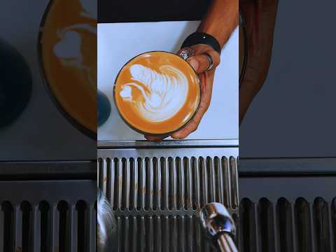 Café Latte Art | Treinamento Barista #coffee #bongbarista #barista #latteart #coffeeart #art #shorts