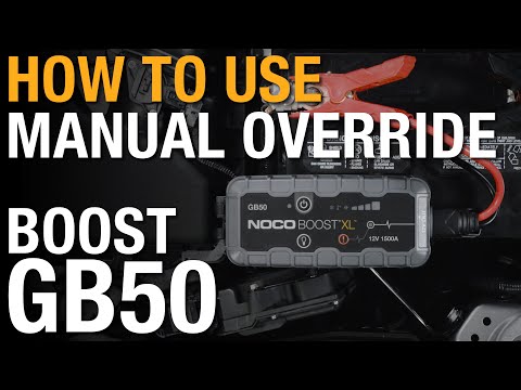 How to use manual override on your NOCO Boost GB50