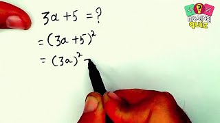 i am Solving 3a+5 =  ✍️❓#math Simple