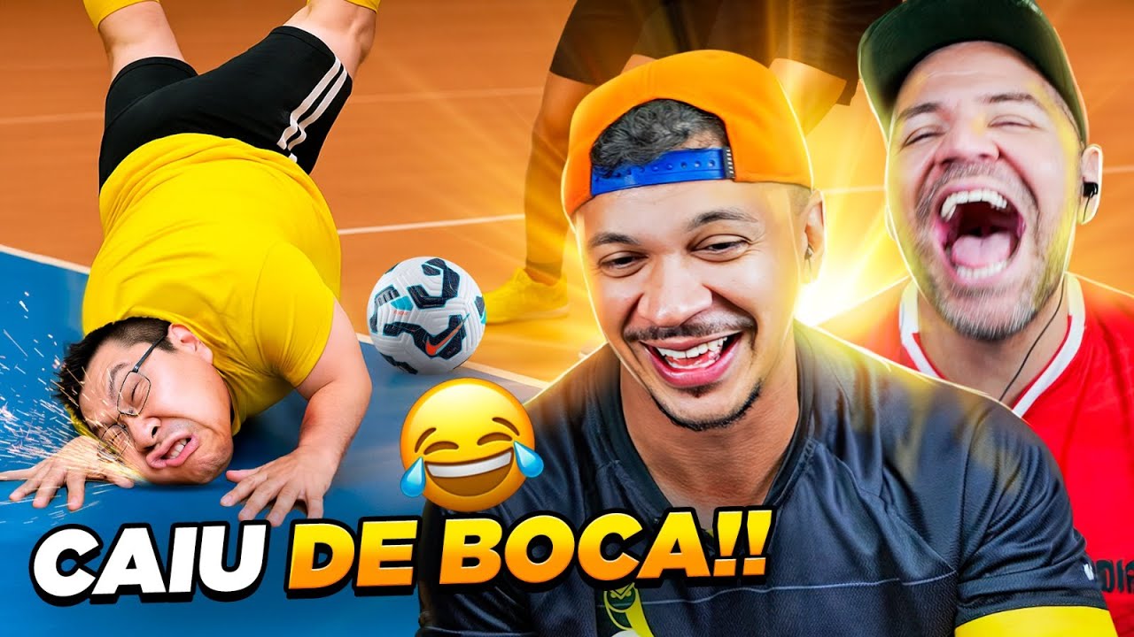 DESLIZOU DE QUEIXO NO CIMENTO DA QUADRA 🤣🤣 *gol dos inscritos*