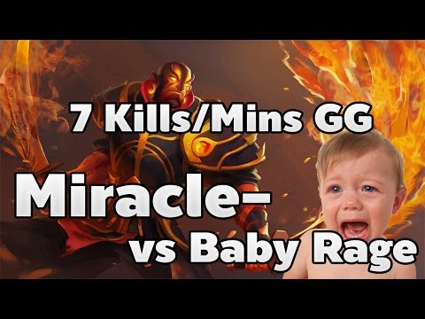 Miracle- 7 Kills vs Baby Rage Quit in 7 Mins