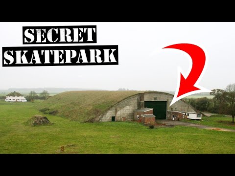 Secret skatepark at military BASE!?