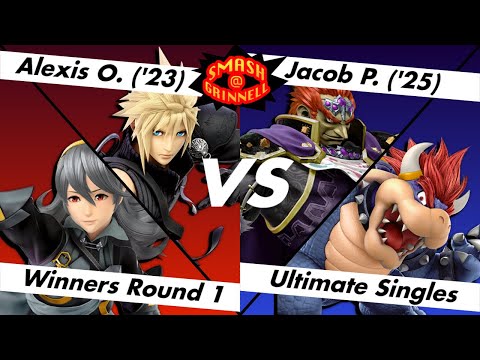 Smash@Grinnell #6 - Alexis O. (Cloud, Corrin) Vs. Jacob P. (Ganondorf, Bowser)