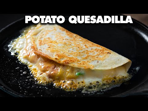 How to Make Cheesy Potato Quesadillas Recipe!