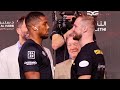 Anthony Joshua and Otto Wallin have TENSE face off at final press conference!