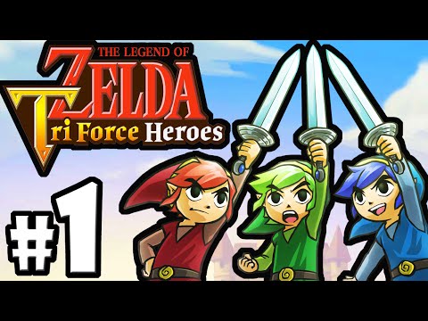 The Legend of Zelda Triforce Heroes PART 1 Gameplay Walkthrough Online Co-Op (Story Intro) 3DS