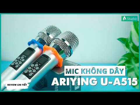 Mic không dây ARIYING U-A515| Micro đa năng chuyên dùng cho loa kéo di động hoặc amply