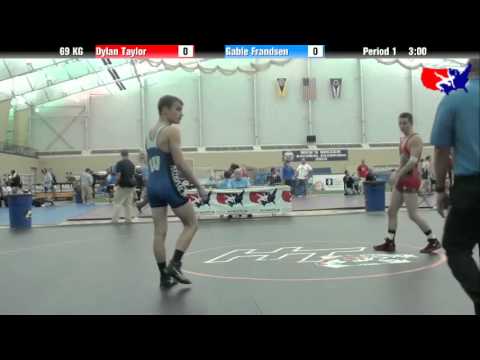 Dylan Taylor vs. Gable Frandsen at 2013 ASICS FILA Cadet Nationals - GR