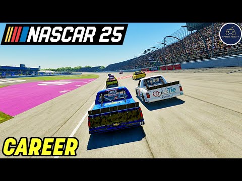 NASCAR 25 Career Mode Part 34 - INCREDIBLE RACE AT MICHIGAN!