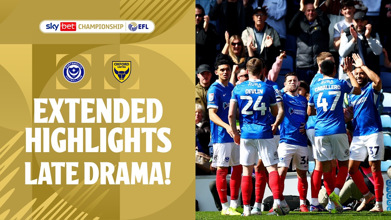 Portsmouth vs Oxford United Highlights