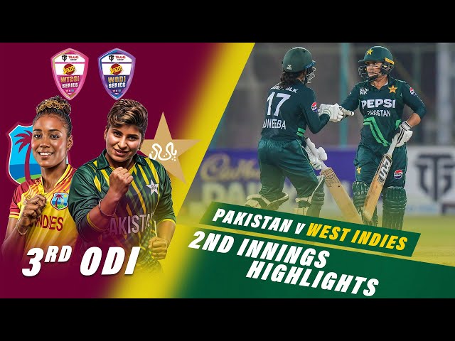 2nd Innings Highlights | Pakistan Women vs West Indies Women | 3rd ODI 2024 | PCB | M2F2U