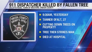 911 dispatcher killed by fallen tree in Town of Western, Oneida County