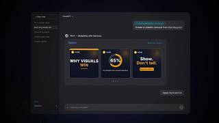 Canvora in ChatGPT – Ask for a Carousel, Get a Branded Design