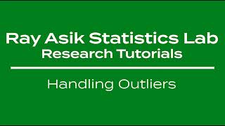 Handling Outliers Before Analysis