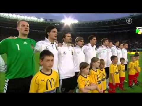 2011.6.3 Germany National Anthem v Austria - Euro 2012 Qualifying
