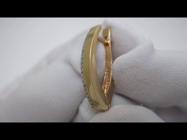 Позолочені срібні сережки сжх161 Відео огляд