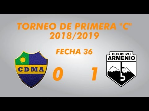 Primera "C" 2018/2019 - Fecha 36 - Alem 0 Deportivo Armenio 1 - Resumen