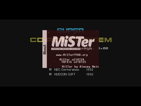 Testing PC Engine on MiSTer FPGA (no SDRAM)