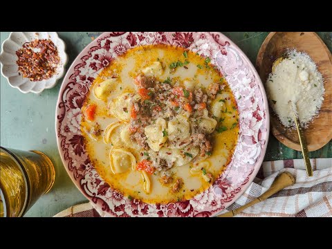 Sausage and Tortellini Soup - Easy and Quick