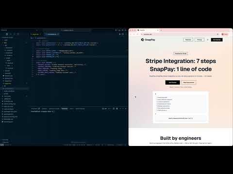 SnapPay demo | we actually ship payment in less than 10 mins
