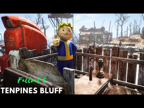 Fallout 4 | Tenpines Bluff Settlement Build/Tour | NO MODS!