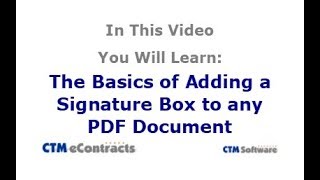 Smart The Basics of Adding a Signature Box to any PDF Document
