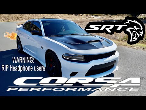 Hellcat Corsa Extreme Exhaust + Stainless Works mid pipes! Startup/Rev/Drive around