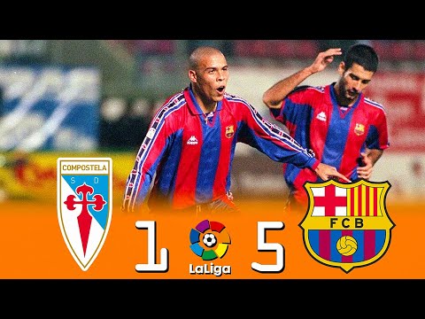 20 YEARS RONALDO PHENOMENON MASTERCLASS ● Compostela 1 - 5 Barcelona | LaLiga 1996