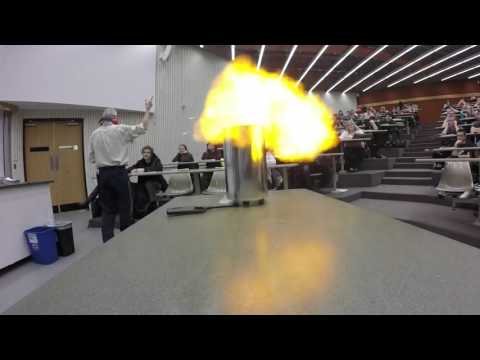 Hydrogen and Oxygen gas reaction