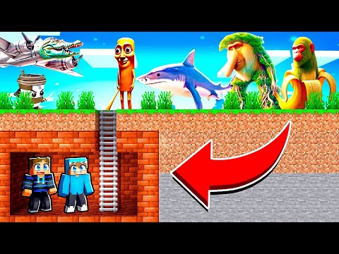 Jeg Byggede en HEMMELIG BUNKER imod ITALIAN BRAINROT i Minecraft!