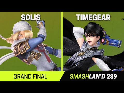 SmashLAN'd 239 Grand Final - Solis (Random, Sheik, G&W) vs TimeGear (Random, Min Min, Bayonetta)