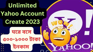 How to create unlimited yahoo account 2023.
