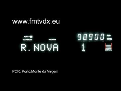 FM DX sporadic E Portugal Porto/Monte da Virgem R.NOVA 98.9 MHz