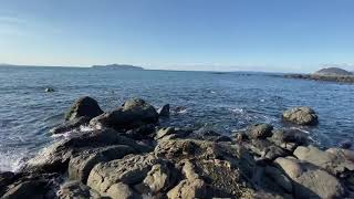 【4k】波戸岬　波打ち際映像