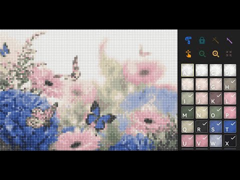 Coloring & Cross Stitch Video