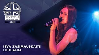 Ieva Zasimauskaitė - When We&#39;re Old - Lithuania | LIVE | OFFICIAL | 2018 London Eurovision Party