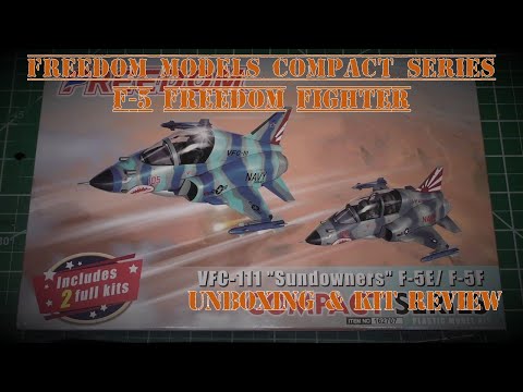 Freedom Models Compact Series - VFC-111 F-5 Freedom Fighter Eggplane - Unboxing & Kit Review