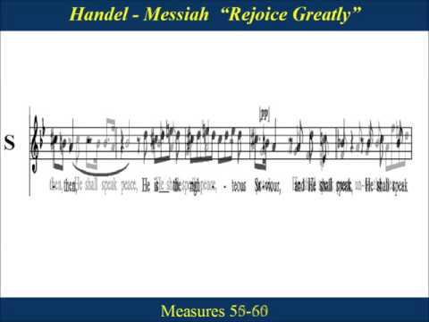 20 - Handel Messiah Part 1 - Rejoice Greatly - Slow Tempo