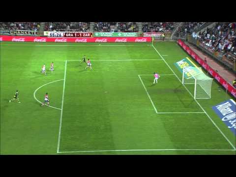 La Liga | Golazo de Jose Mari (1-1) en el Granada-Zaragoza | 29-11-2012 | 1/16 vuelta Copa del Rey