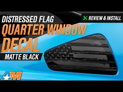 2010-2014 Mustang Distressed Flag Quarter Window Decal Review & Install