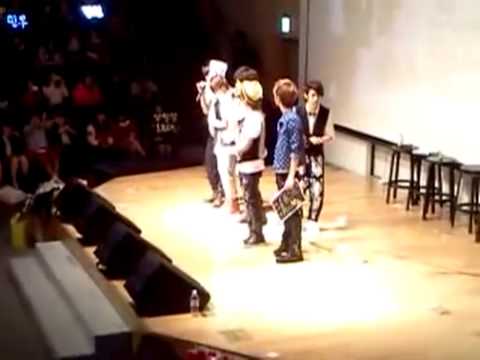 [FANCAM]120421 Boyfriend - Jotwins' birthday party saying goodbye