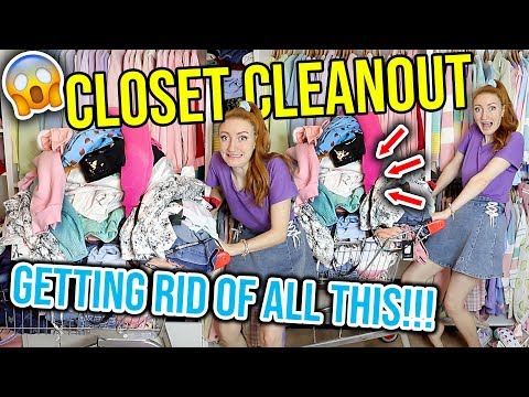 極端衣櫥清理 2020 | 大規模衣櫥清理 (EXTREME CLOSET CLEANOUT 2020 | MASSIVE WARDROBE CLEAR OUT)