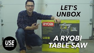 Unboxing Ryobi Table Saw and Quick Review