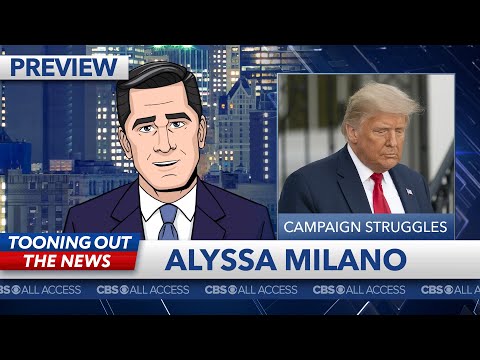 阿麗莎-米蘭諾告訴大新聞，特朗普能做的一件事就是贏得她的選票。 (Alyssa Milano tells Big News the one thing Trump can do to win her vote)