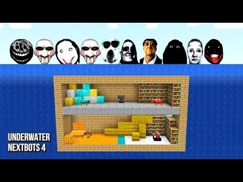 SURVIVAL UNDERWATER BASE PART 4 WITH 100 NEXTBOTS in Minecraft - Gameplay - Coffin Meme