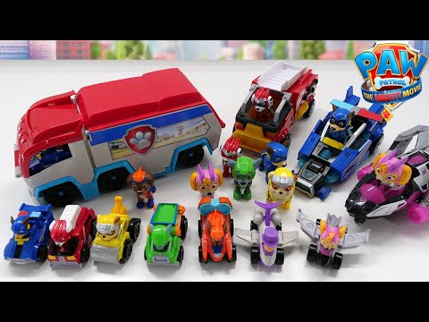 Unboxing EVERY Paw Patrol The Mighty Movie Collection | Chase Mighty Transforming Cruiser & Vehicles