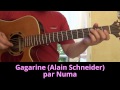 Chanson enfantine Gagarine (Alain Schneider) reprise à la guitare Cover